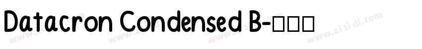 Datacron Condensed B字体转换